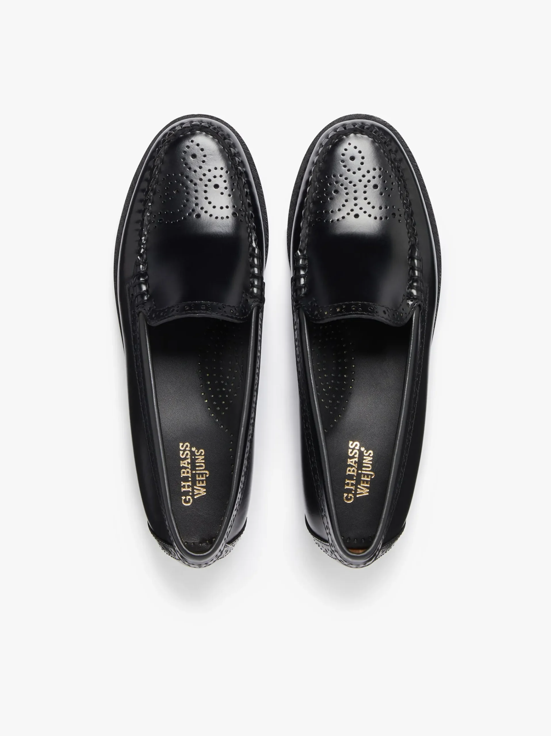 Online G.H.BASS Weejuns Venetian Brogue Loafers leather Black