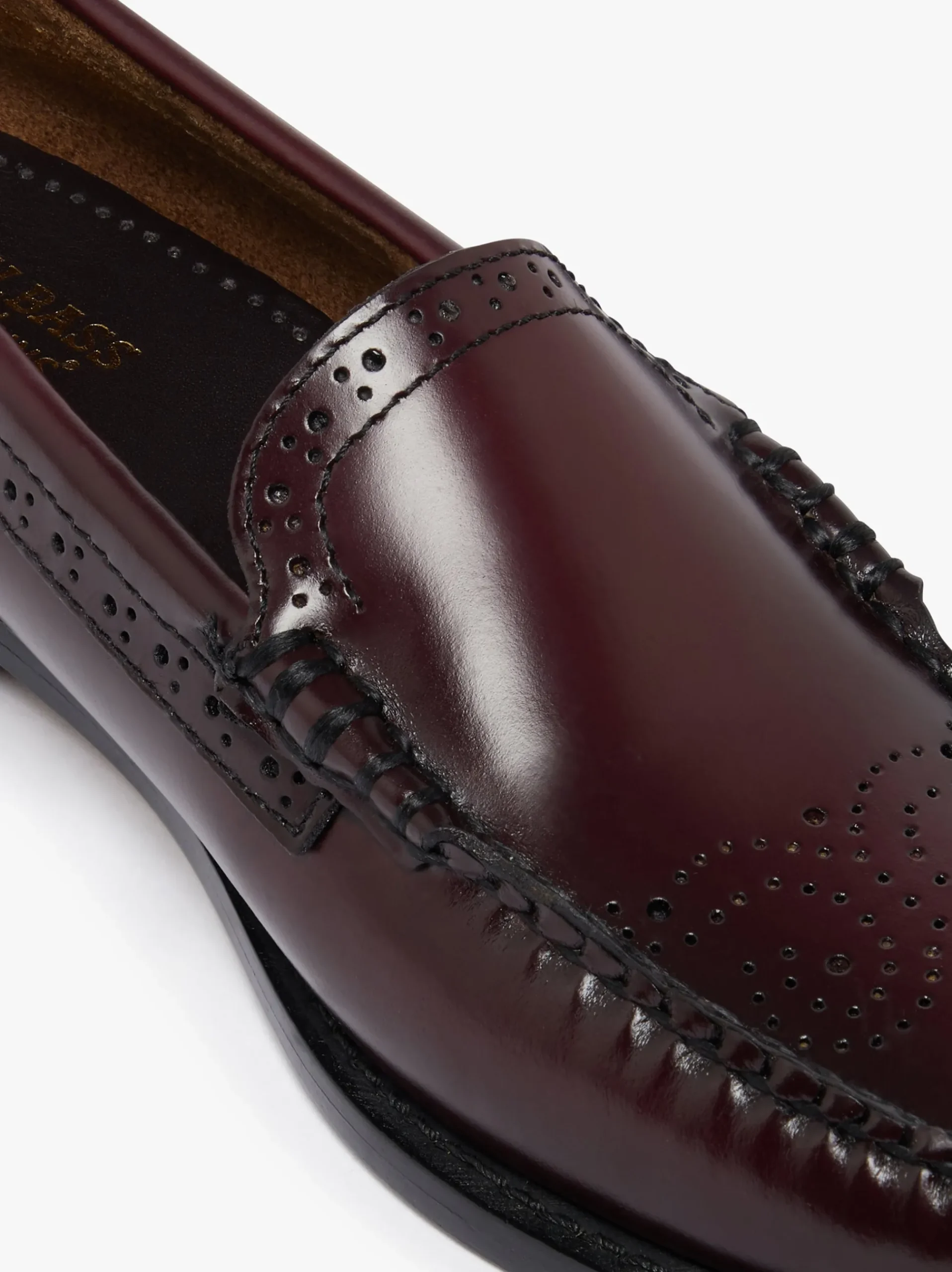 Best G.H.BASS Weejuns Venetian Brogue Loafers Leather Wine