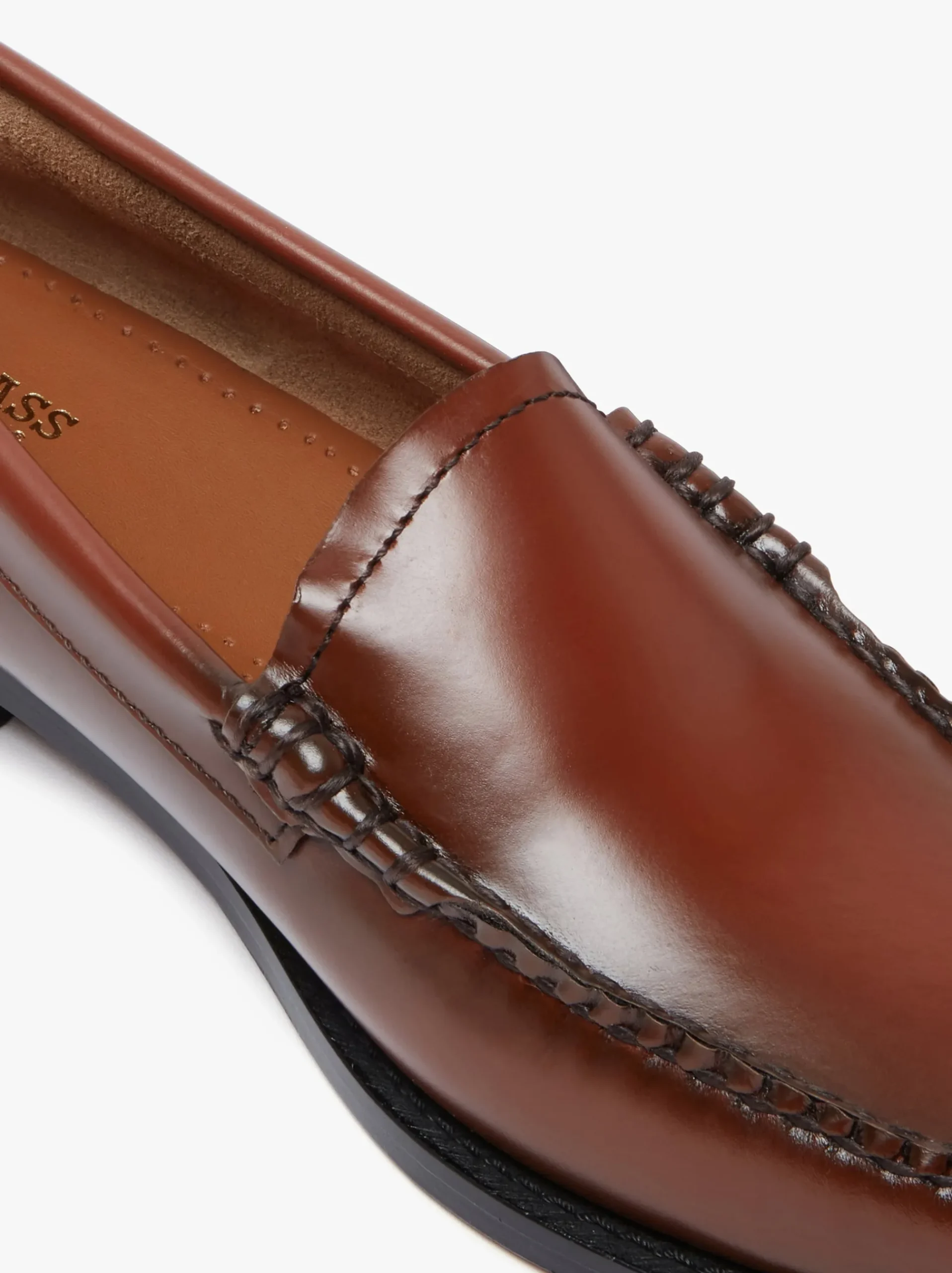 New G.H.BASS Weejuns Venetian Loafers Cognac Leather