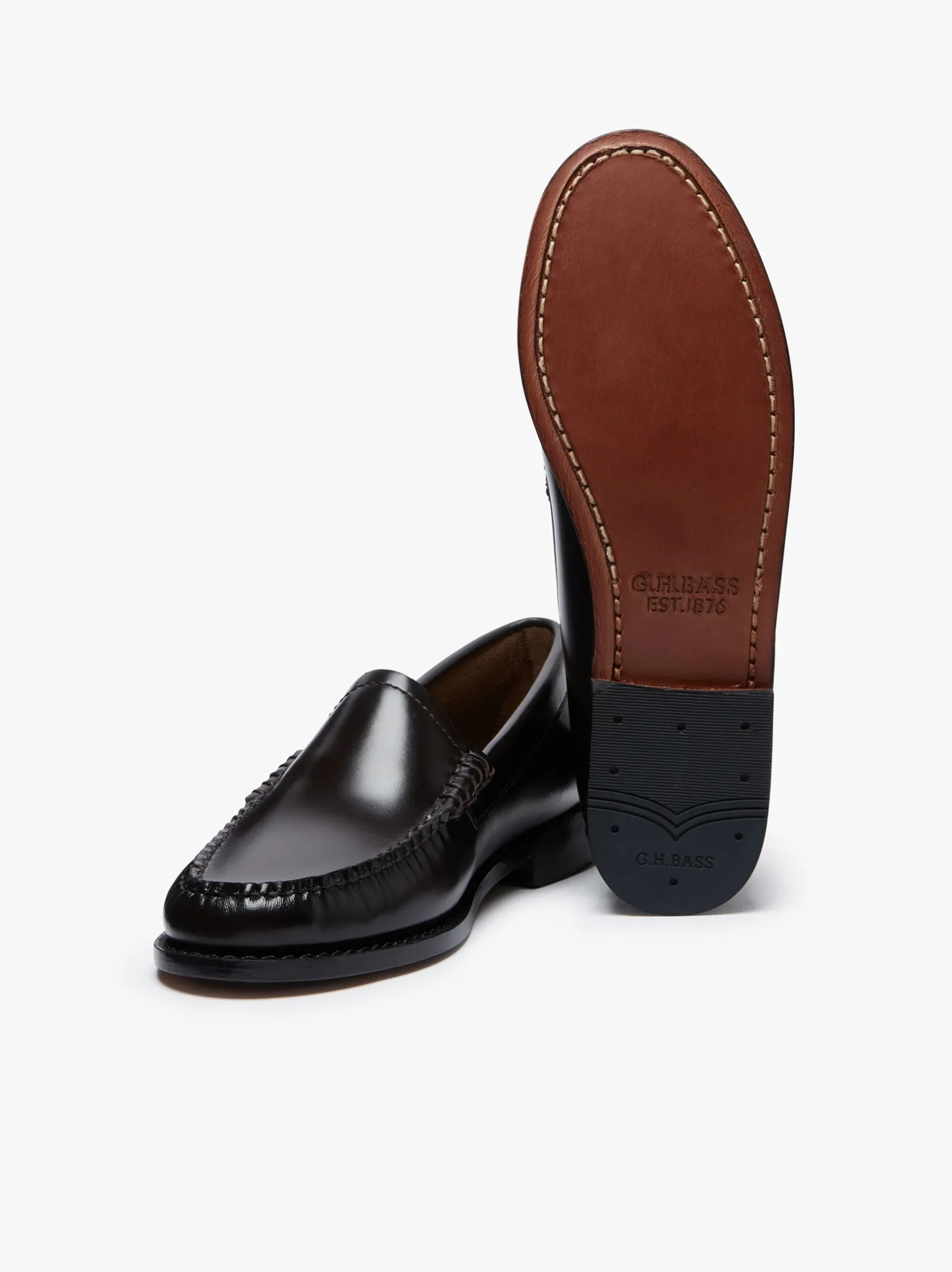 G.H.BASS Weejuns Venetian Loafers Leather Chocolate
