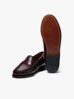 G.H.BASS Weejuns Venetian Loafers Wine Leather