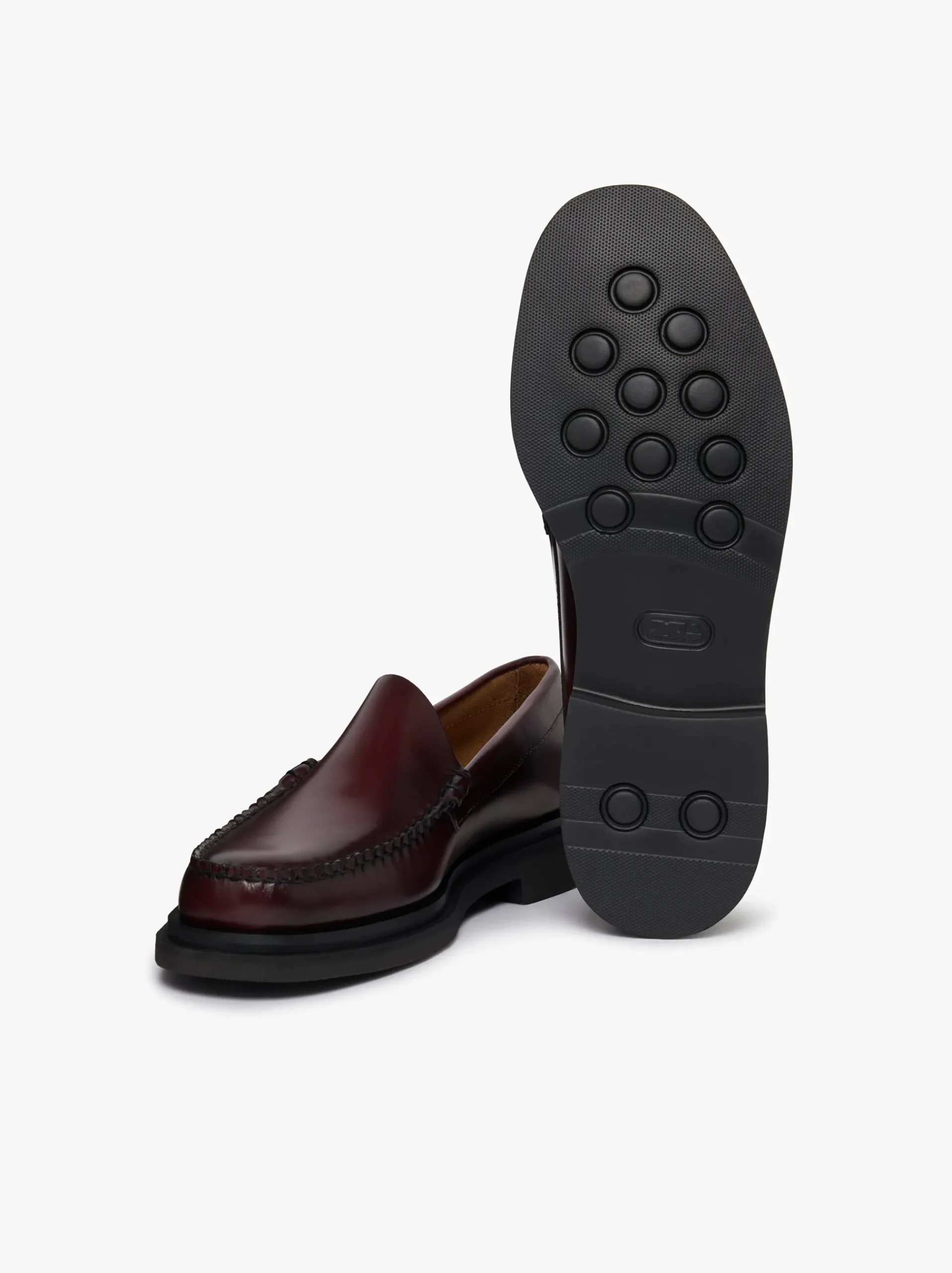 Online G.H.BASS Weejuns Venetian Step Loafers leather Wine