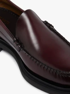 Online G.H.BASS Weejuns Venetian Step Loafers leather Wine