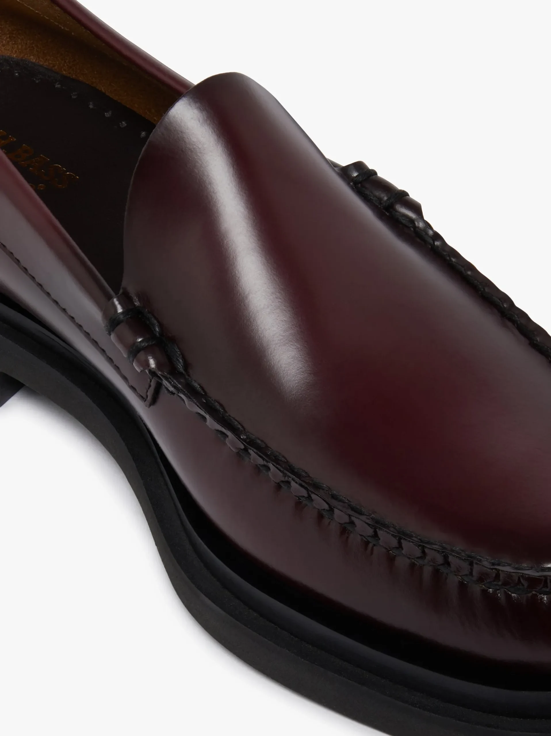 Online G.H.BASS Weejuns Venetian Step Loafers leather Wine