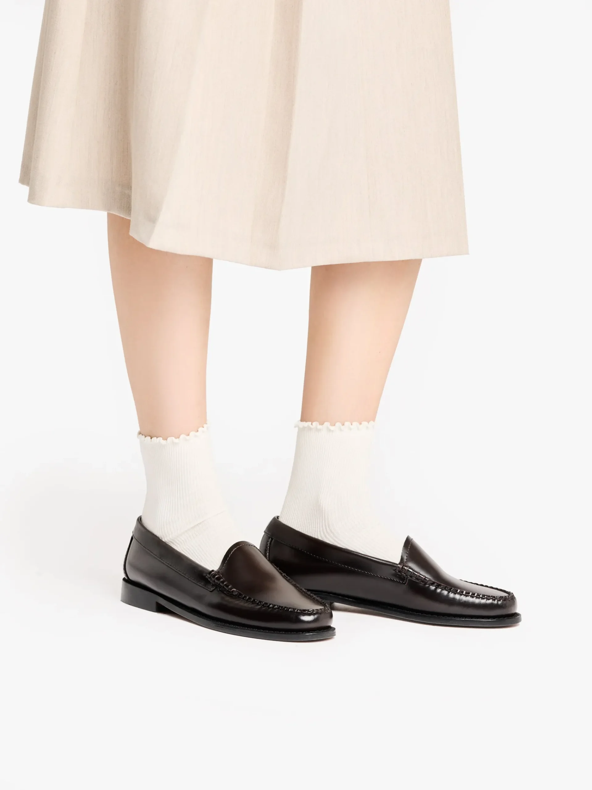 Online G.H.BASS Weejuns Whitney Venetian Loafers leather Dark Brown